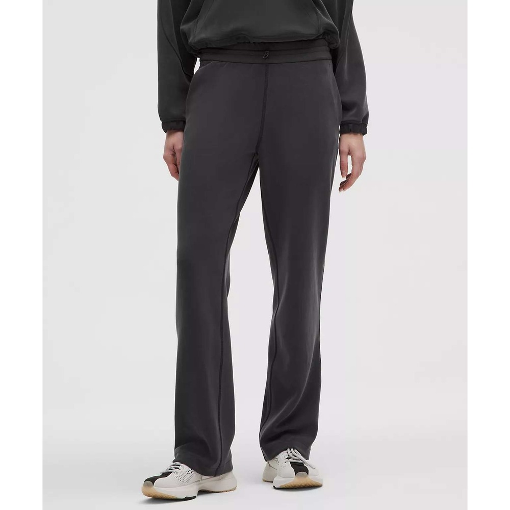 Lululemon Softstream High-Rise Pants 2 Athletic Gray-Black 29 Inseam Pockets